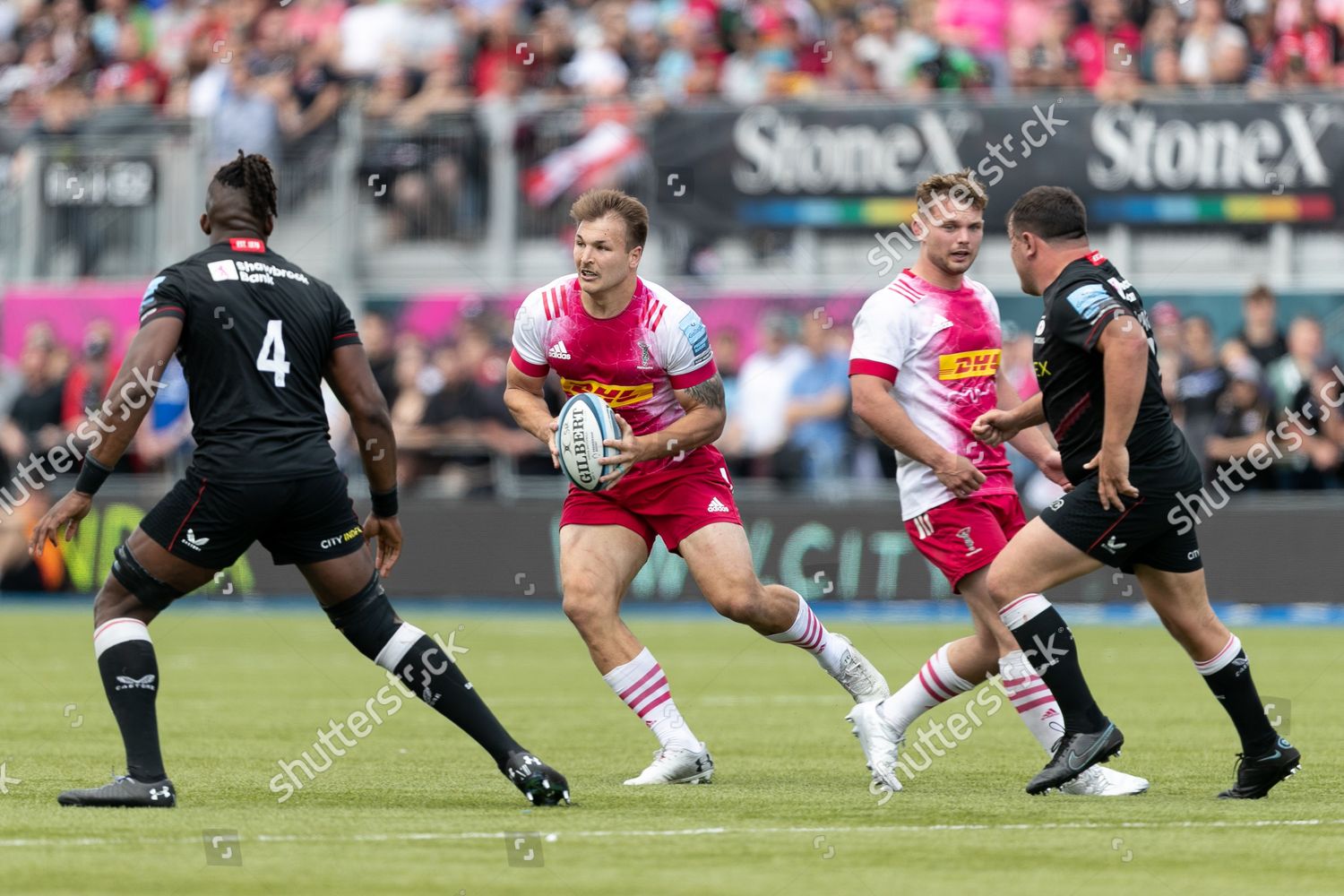 Andre Esterhuizen Harlequins Action Editorial Stock Photo - Stock Image ...