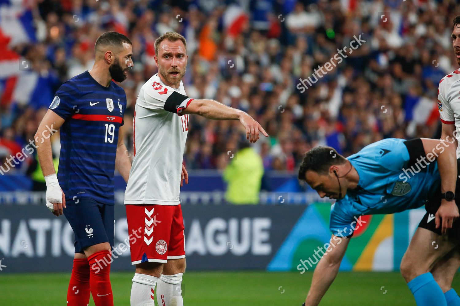 Danish Captain Eriksen Gestures During Free Editorial Stock Photo ...