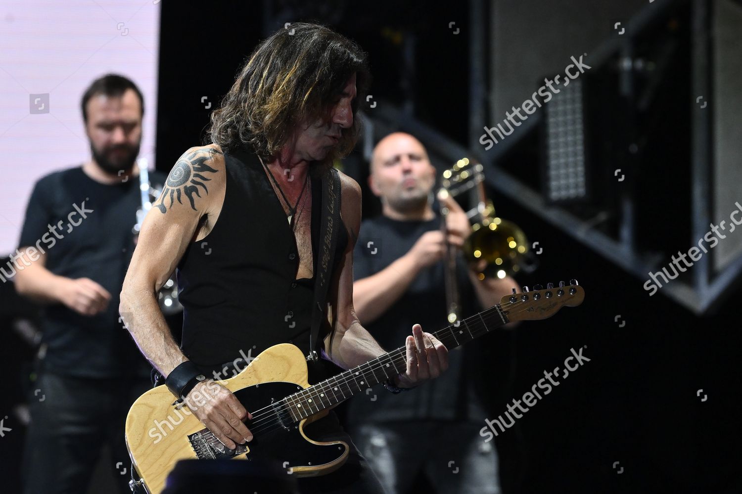 Vince Pastano During Concert Vasco Live Editorial Stock Photo - Stock ...