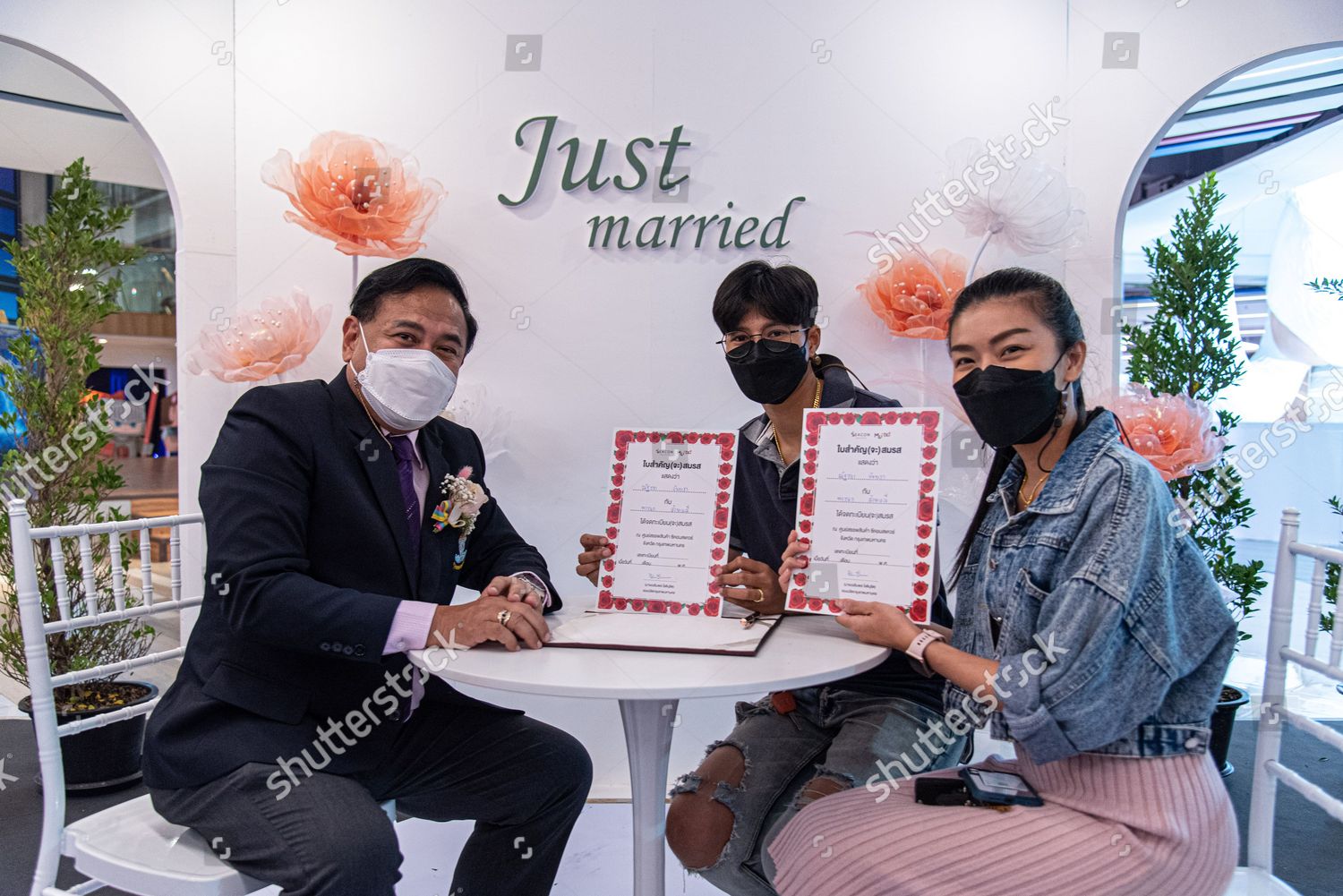 Thai Lgbtq Couple Hold Their Marriage Editorial Stock Photo Stock   Shutterstock 12988830e 