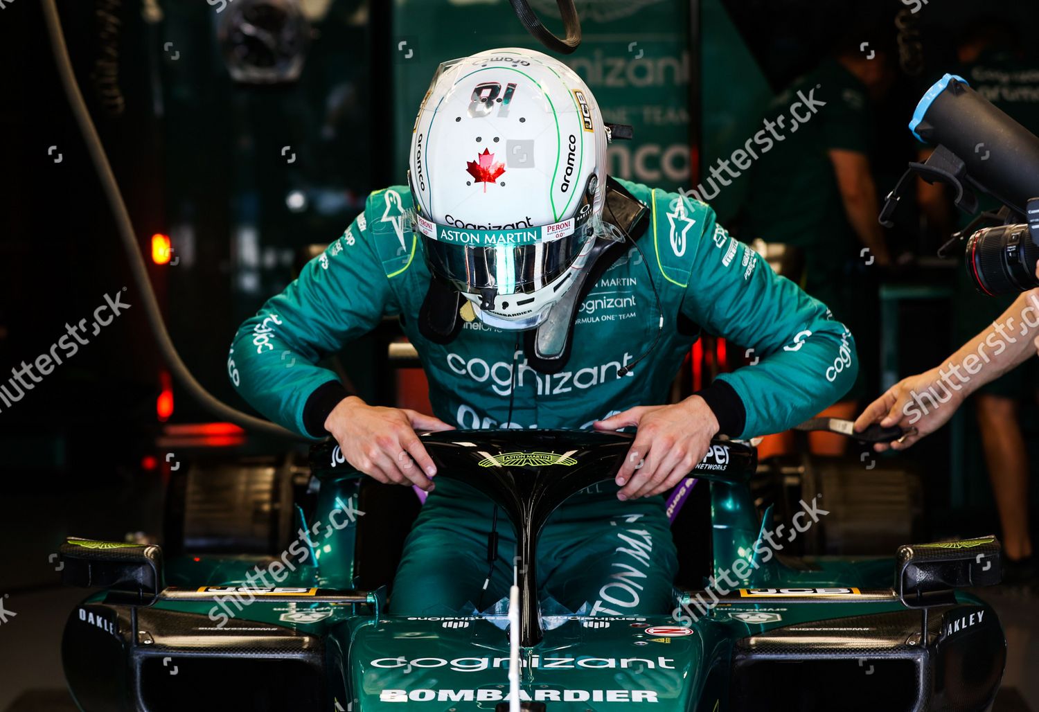 Lance Stroll Can Aston Martin F1 Editorial Stock Photo - Stock Image ...