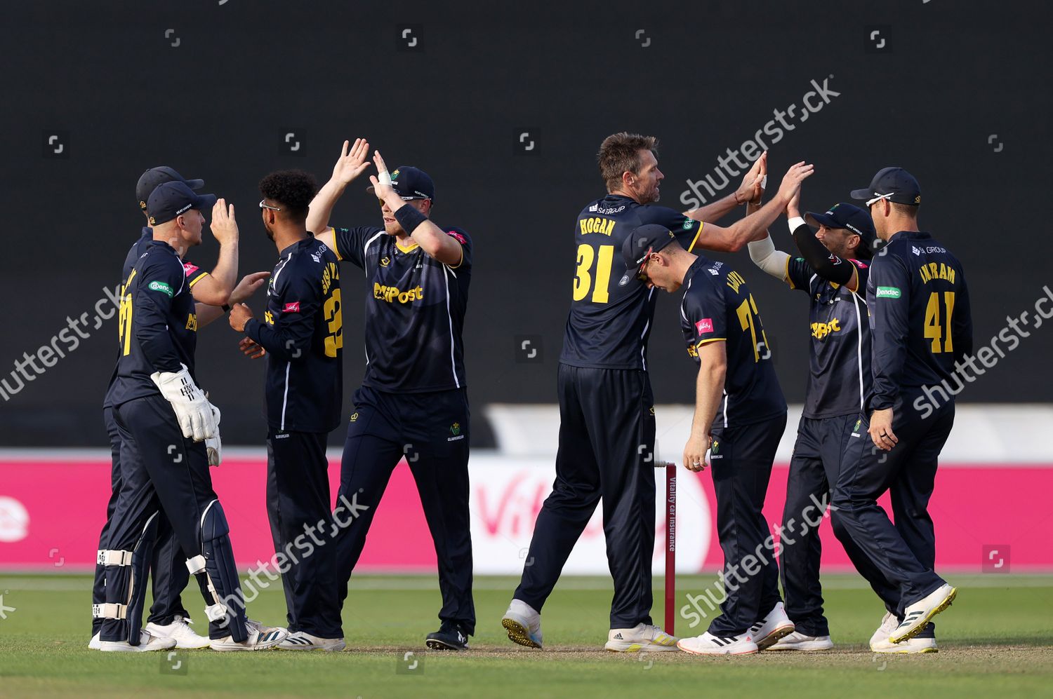 Edward Byrom Celebrates Catching Out Editorial Stock Photo