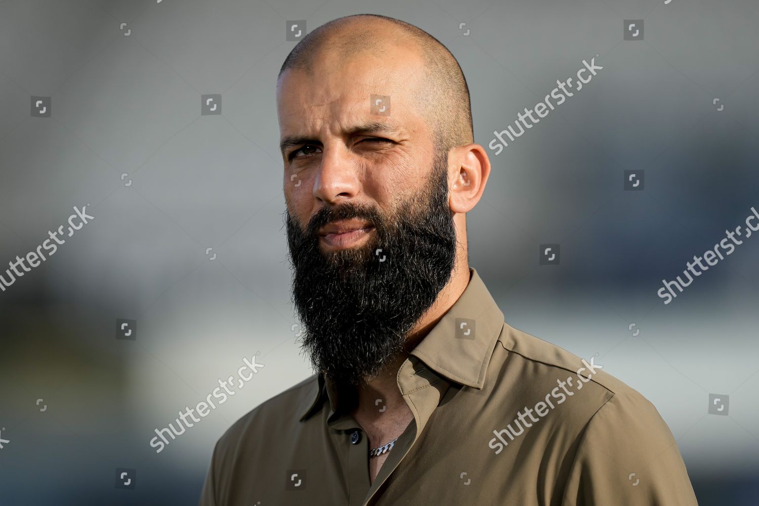 Moeen Ali England Working Bbc Sport Editorial Stock Photo - Stock Image 