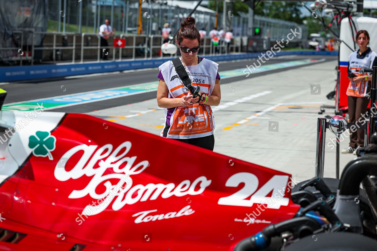 Fia Volunteer Marshal During Formula 1 Editorial Stock Photo Stock