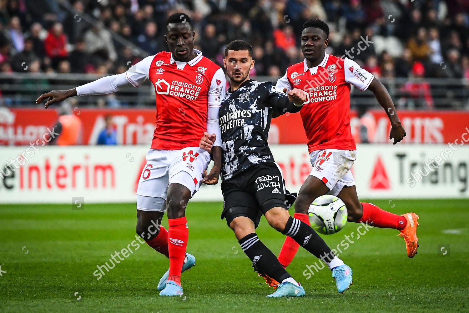 Dion Lopy Reims Houssem Aouar Lyon Editorial Stock Photo - Stock Image ...