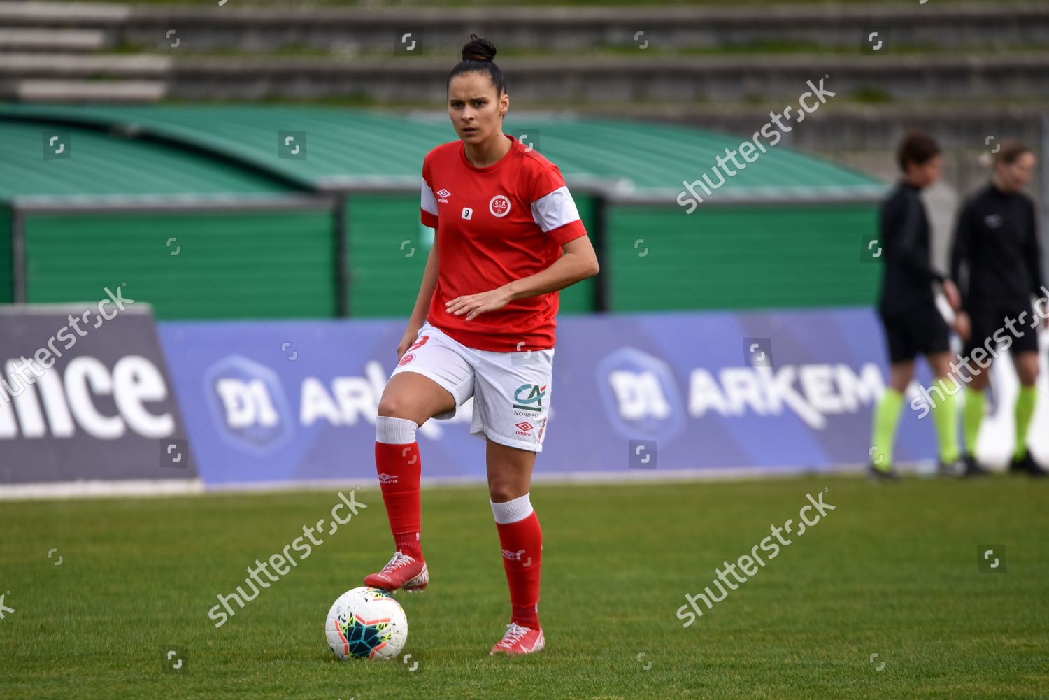 Melissa Gomes Stade De Reims Warms Editorial Stock Photo Stock Image