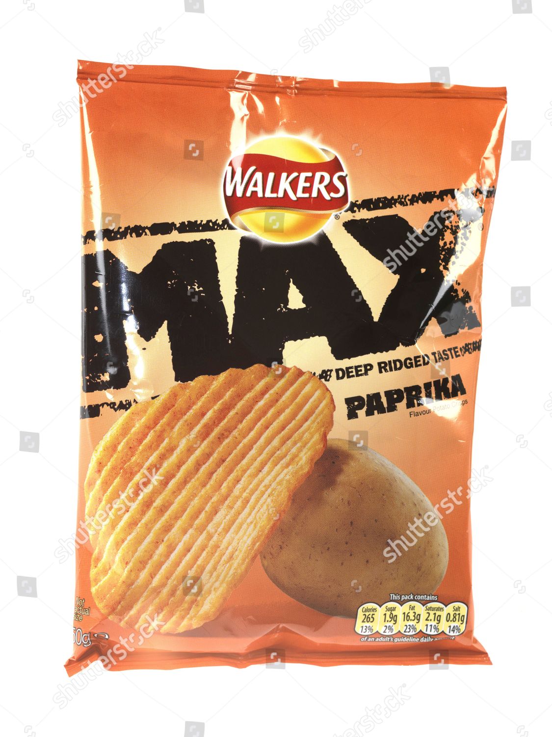 Walkers Max Paprika Crisps Editorial Stock Photo Stock Image