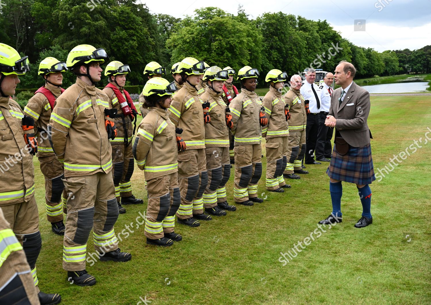 Prince Edward Attends Gordonstoun Fire Service Editorial Stock Photo Stock Image Shutterstock