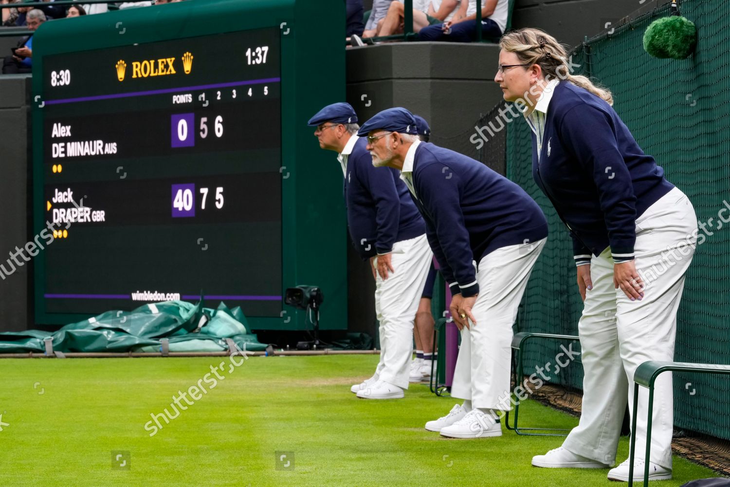 Wimbledon Line Judges Action Editorial Stock Photo Stock Image