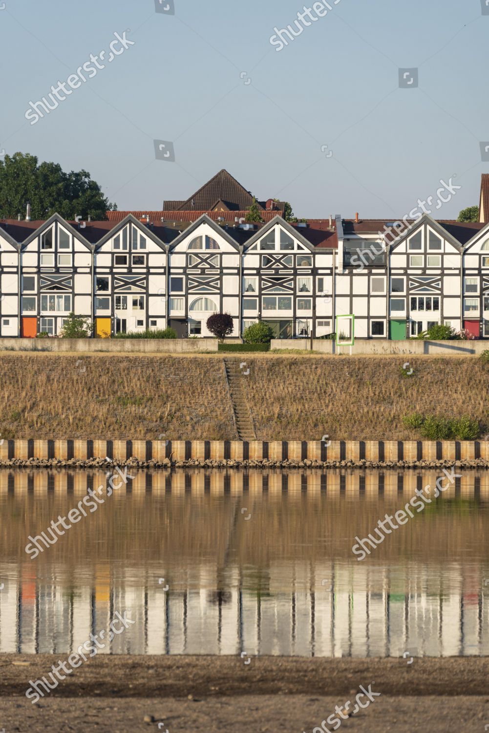 Halftimbered Houses On Elbe Cycle Path Editorial Stock Photo Stock