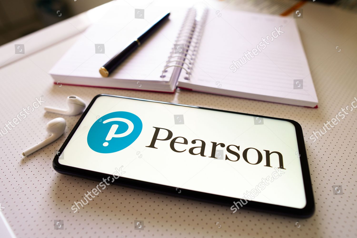 This Photo Illustration Pearson Education Logo Editorial Stock Photo ...