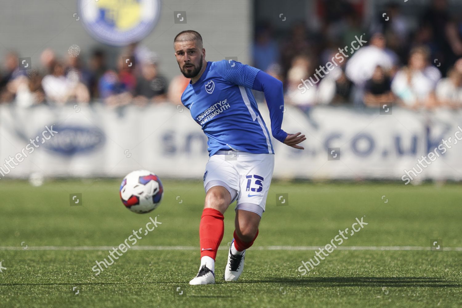 Portsmouth Defender Kieron Freeman During Preseason Editorial Stock ...