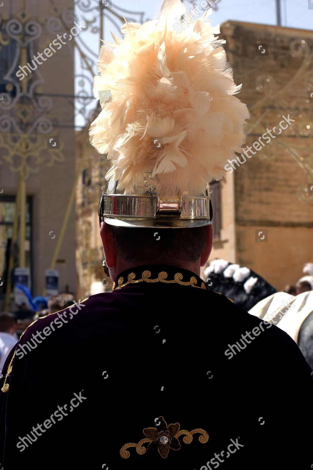 Knight Parades Through City During Procession Editorial Stock Photo