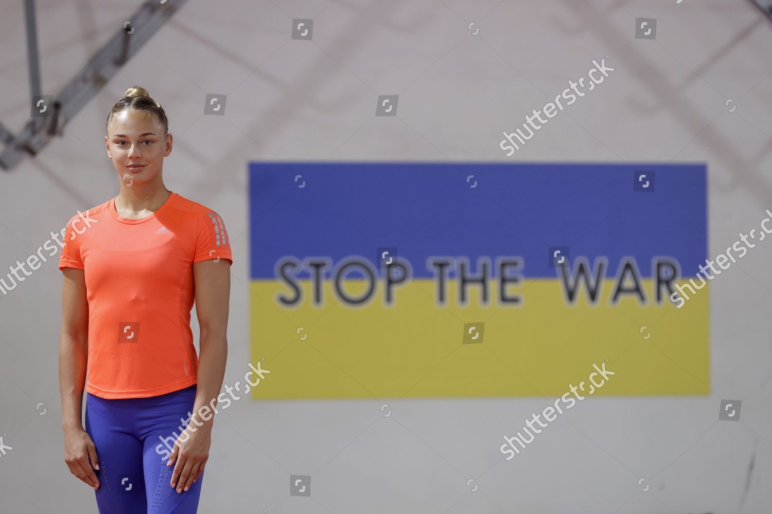 Ukrainian Judoka Daria Bilodid Poses During Editorial Stock Photo