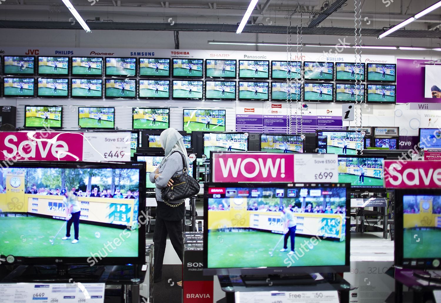 Customer Inside Currys Store London Britain Editorial Stock Photo