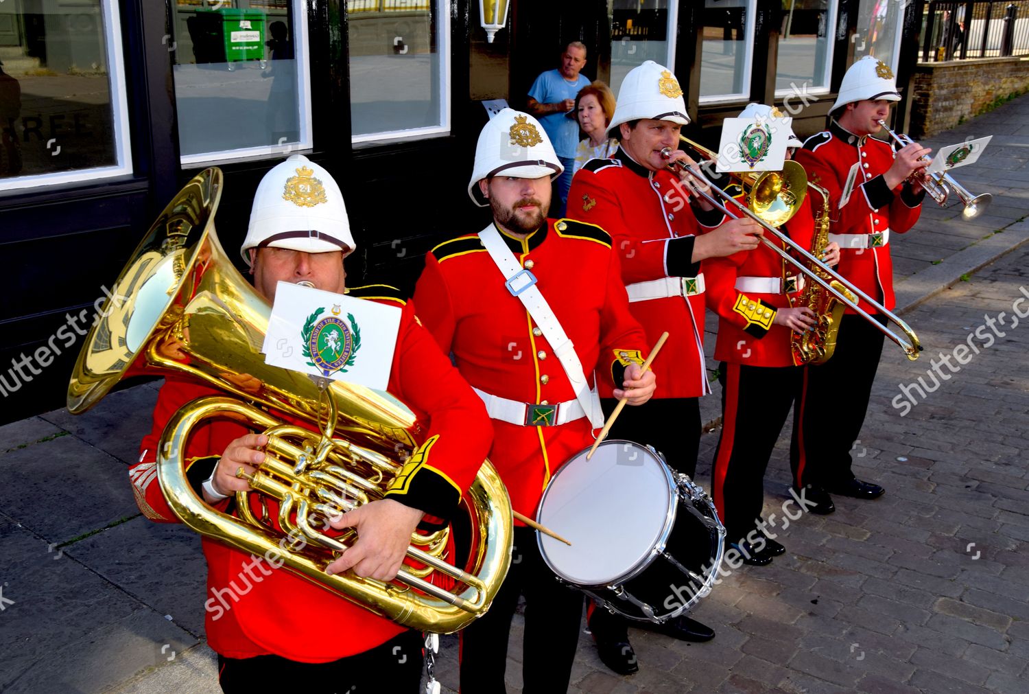 Queens Baton Relay Passing Through Gravesend Editorial Stock Photo