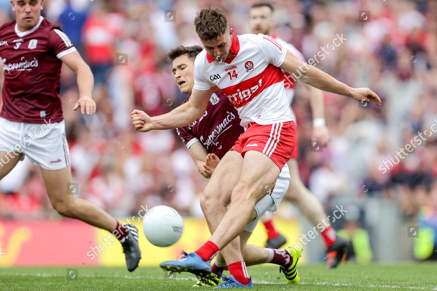 Galway Vs Derry Derrys Shane Mcguigan Editorial Stock Photo Stock