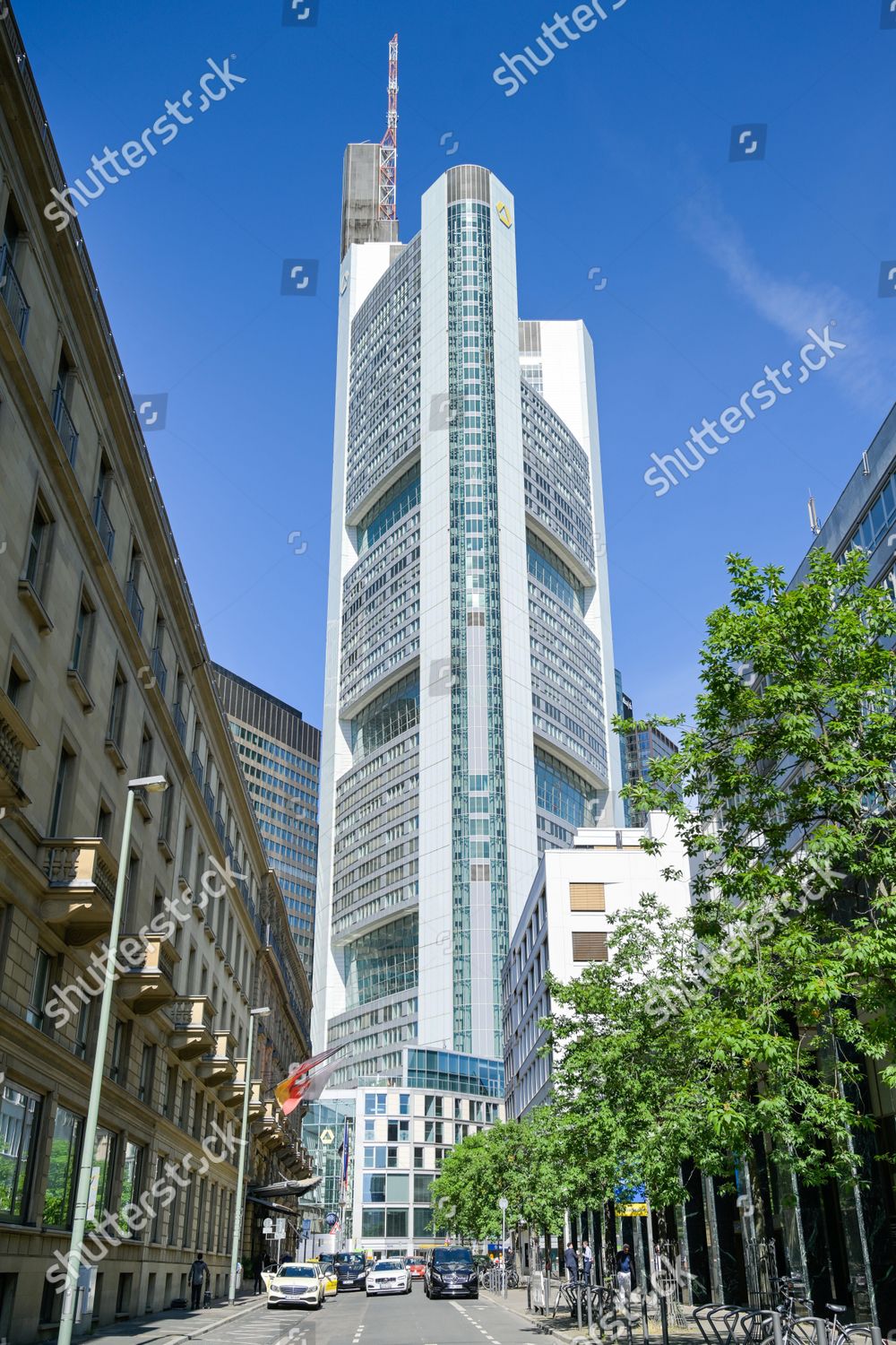 Commerzbank Tower Head Office Kaiserplatz Frankfurt Editorial Stock ...