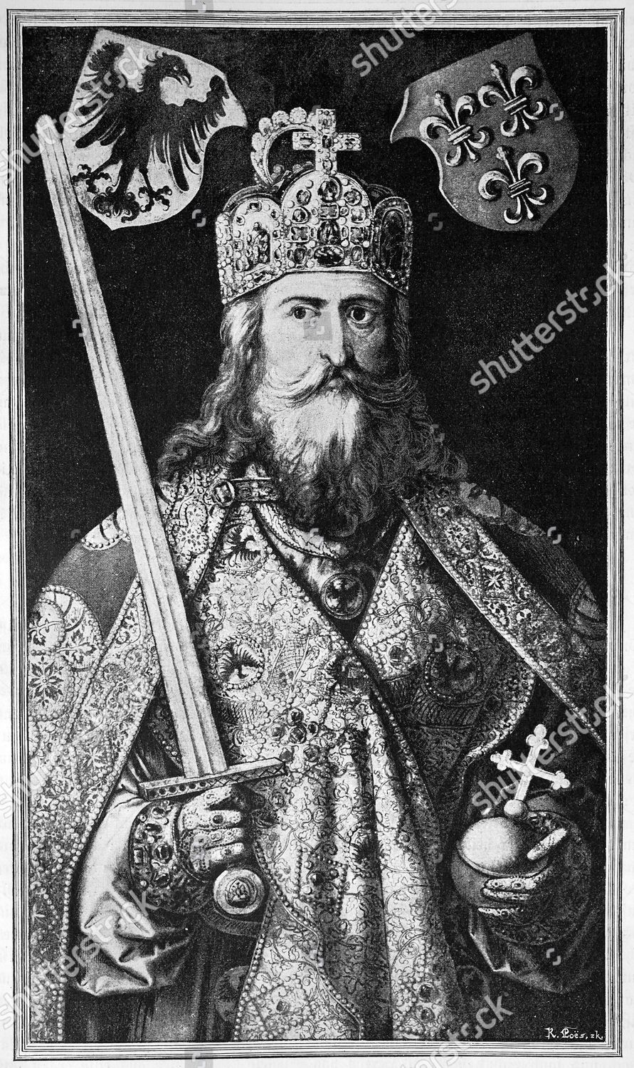 Charlemagne Coronation Regalia Painted 1510 By Editorial Stock Photo ...