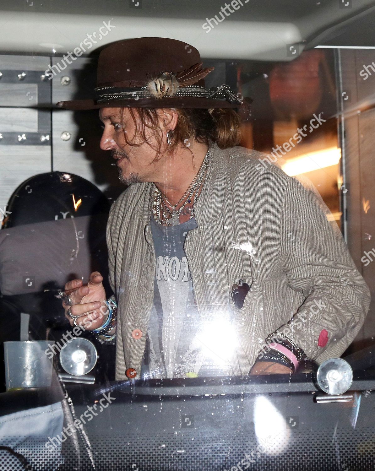 Johnny Depp Tour Bus Johnny Depp Editorial Stock Photo Stock Image