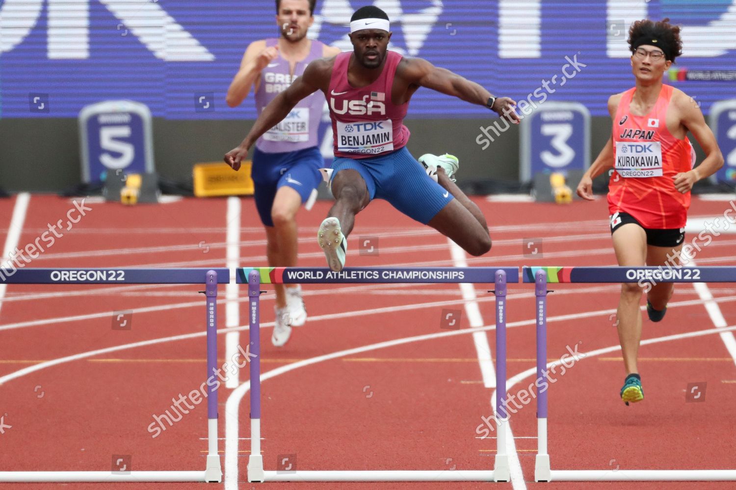 Rai Benjamin United States Competes Heat Editorial Stock Photo Stock