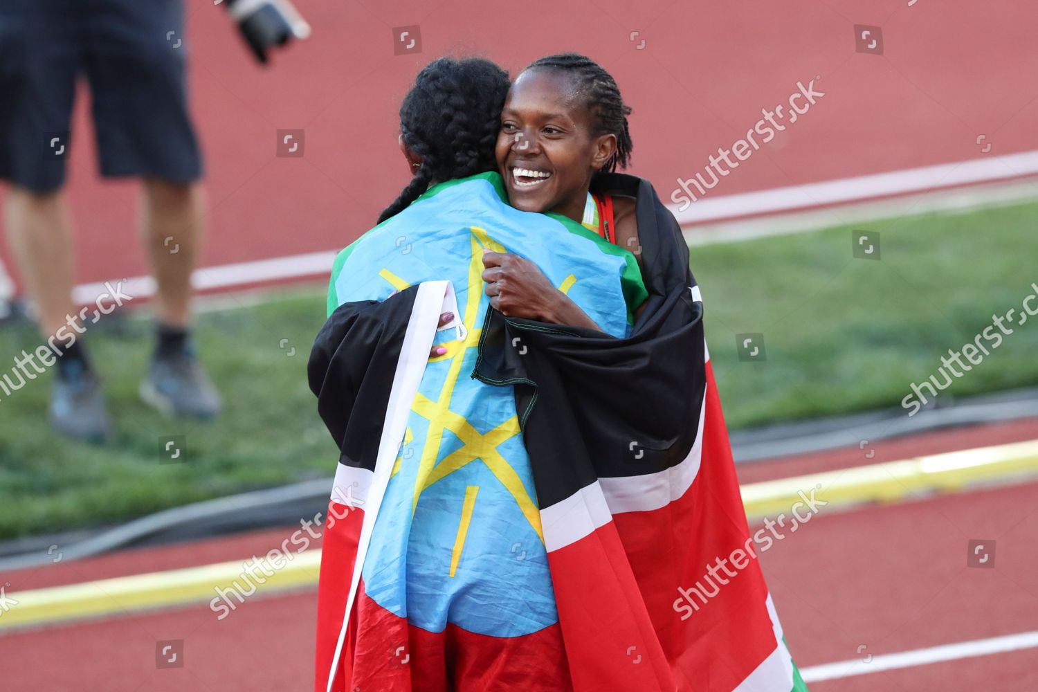 Gold Medalist Faith Kipyegon Kenya Hugs Editorial Stock Photo - Stock ...