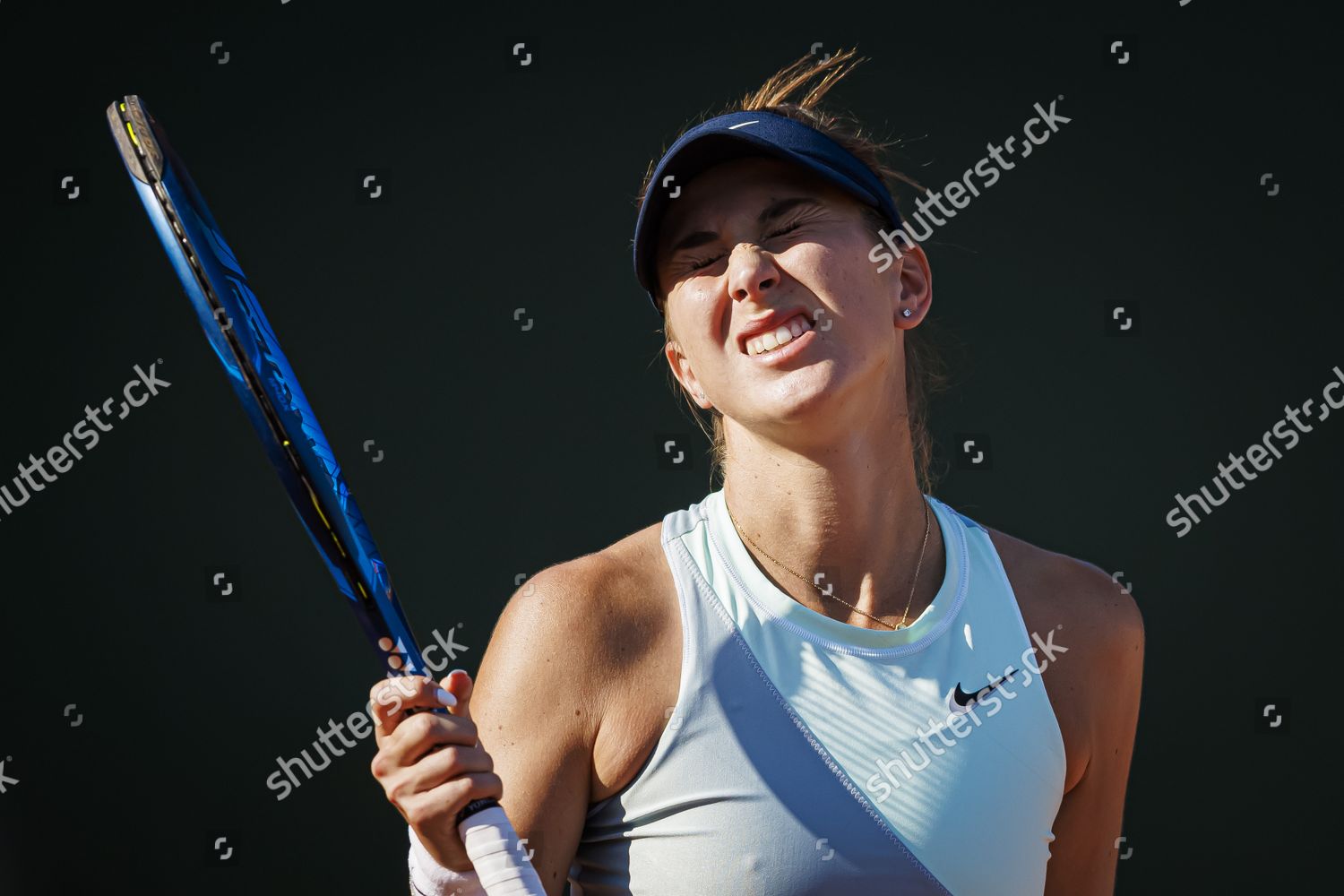 Belinda Bencic Switzerland Reacts Missed Point Editorial Stock Photo ...