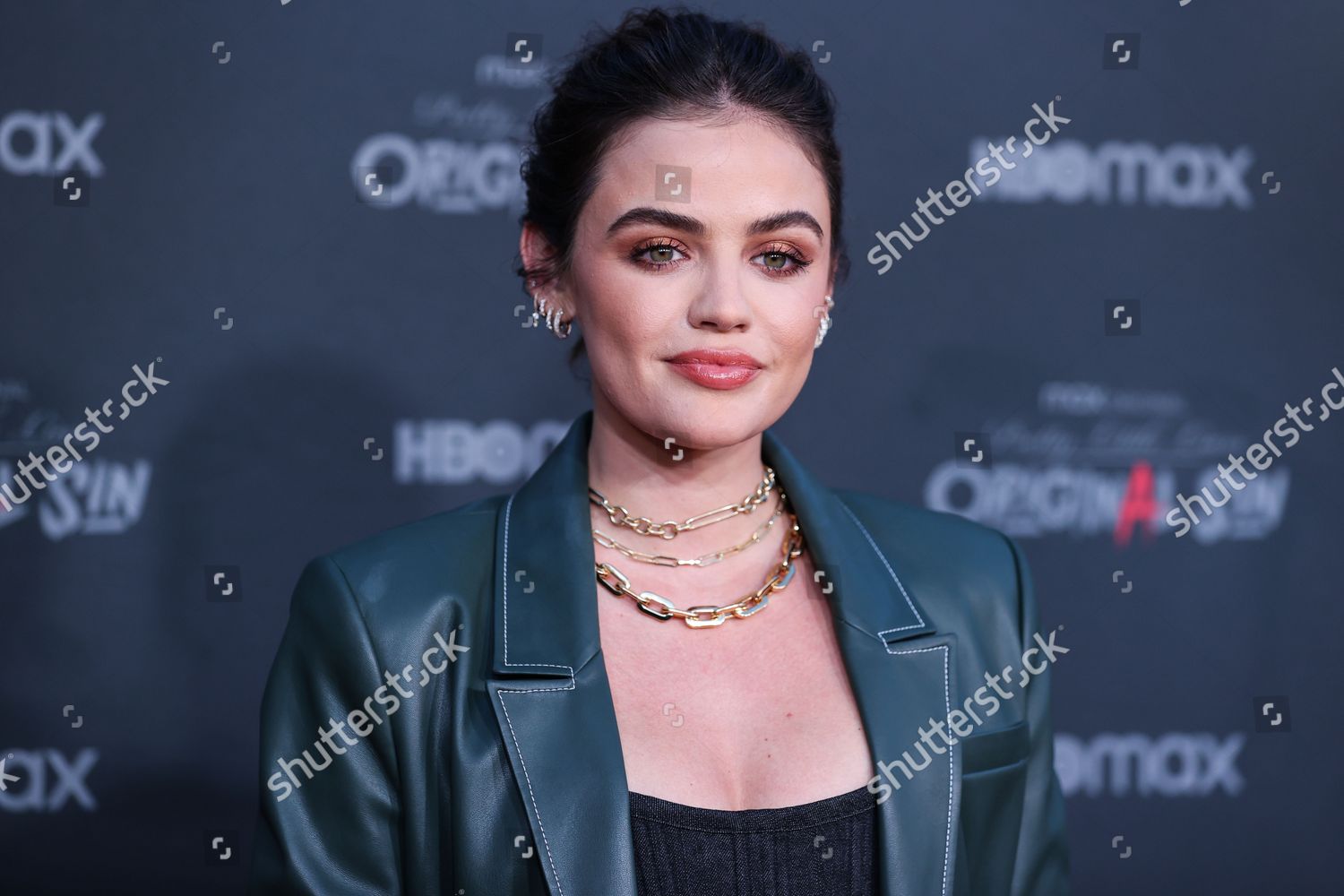 American Actress Lucy Hale Wearing Staud Editorial Stock Photo - Stock ...