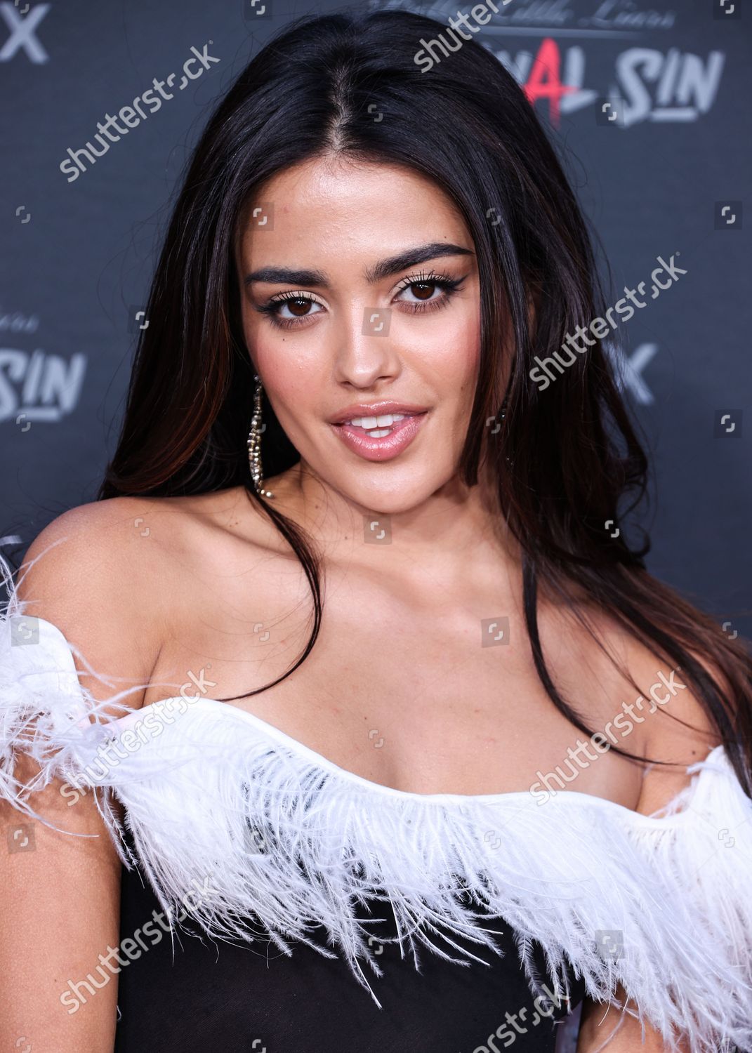 American Actress Maia Reficco Wearing Vintage Editorial Stock Photo