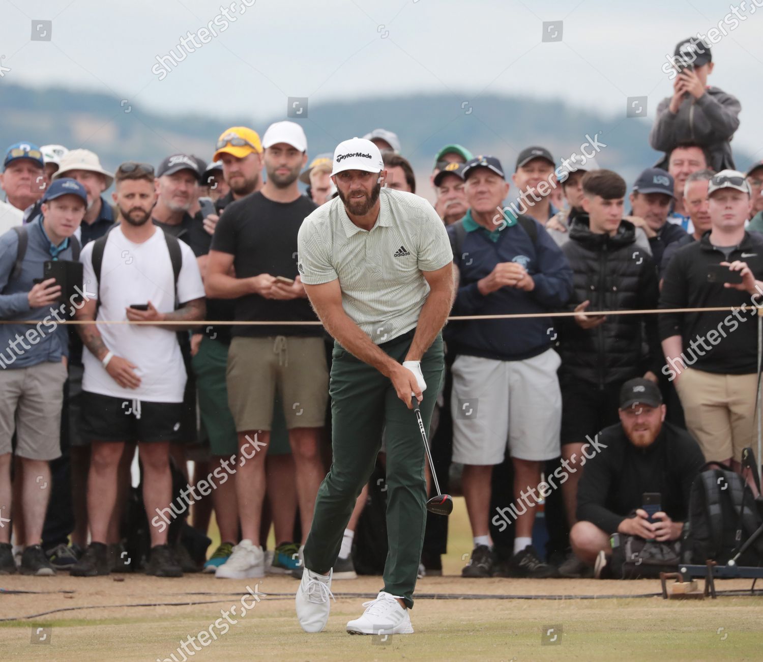 American Dustin Johnson Drives On 16th Editorial Stock Photo Stock