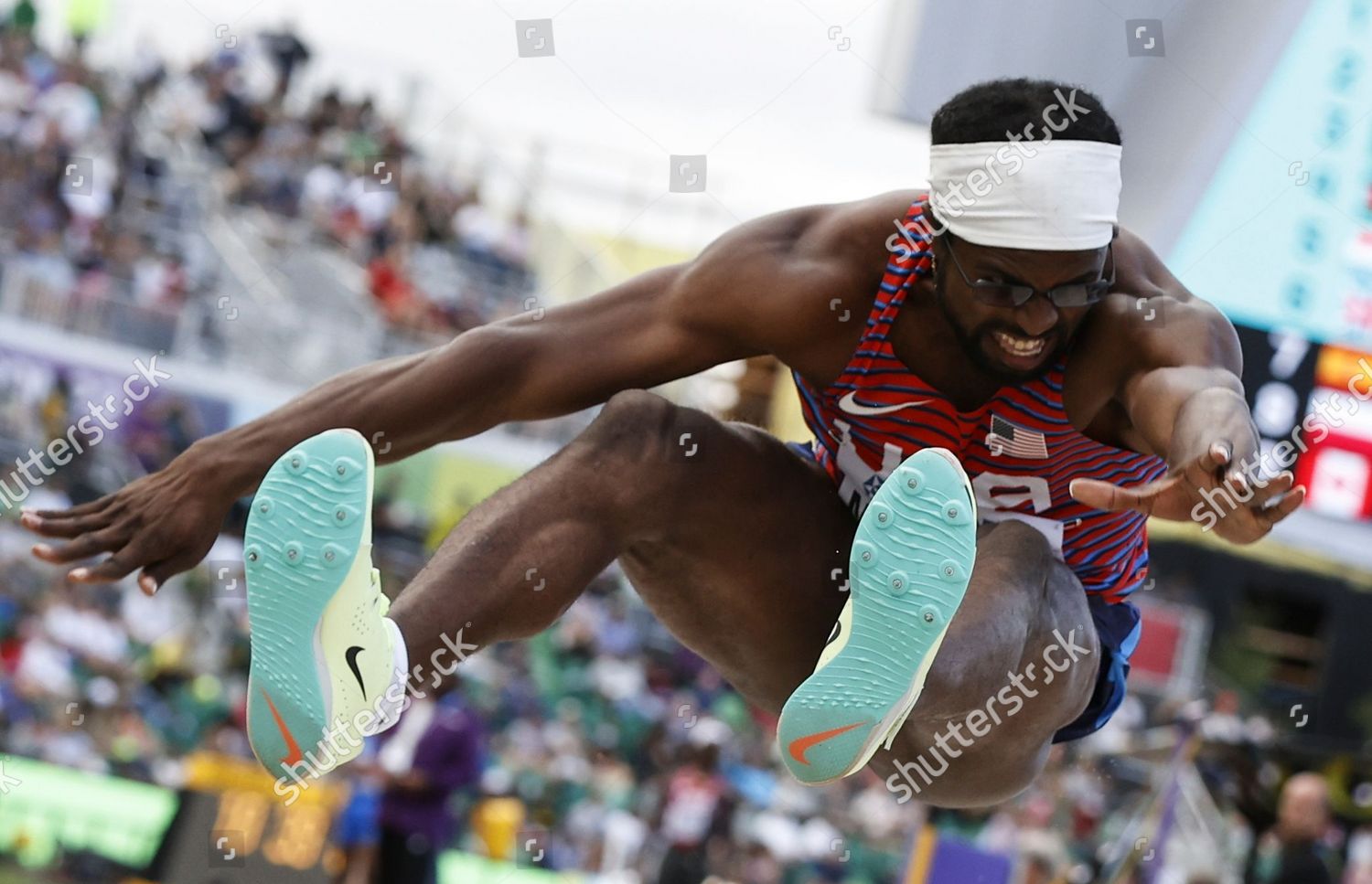 Steffin Mccarter Usa Action Long Jump Editorial Stock Photo Stock