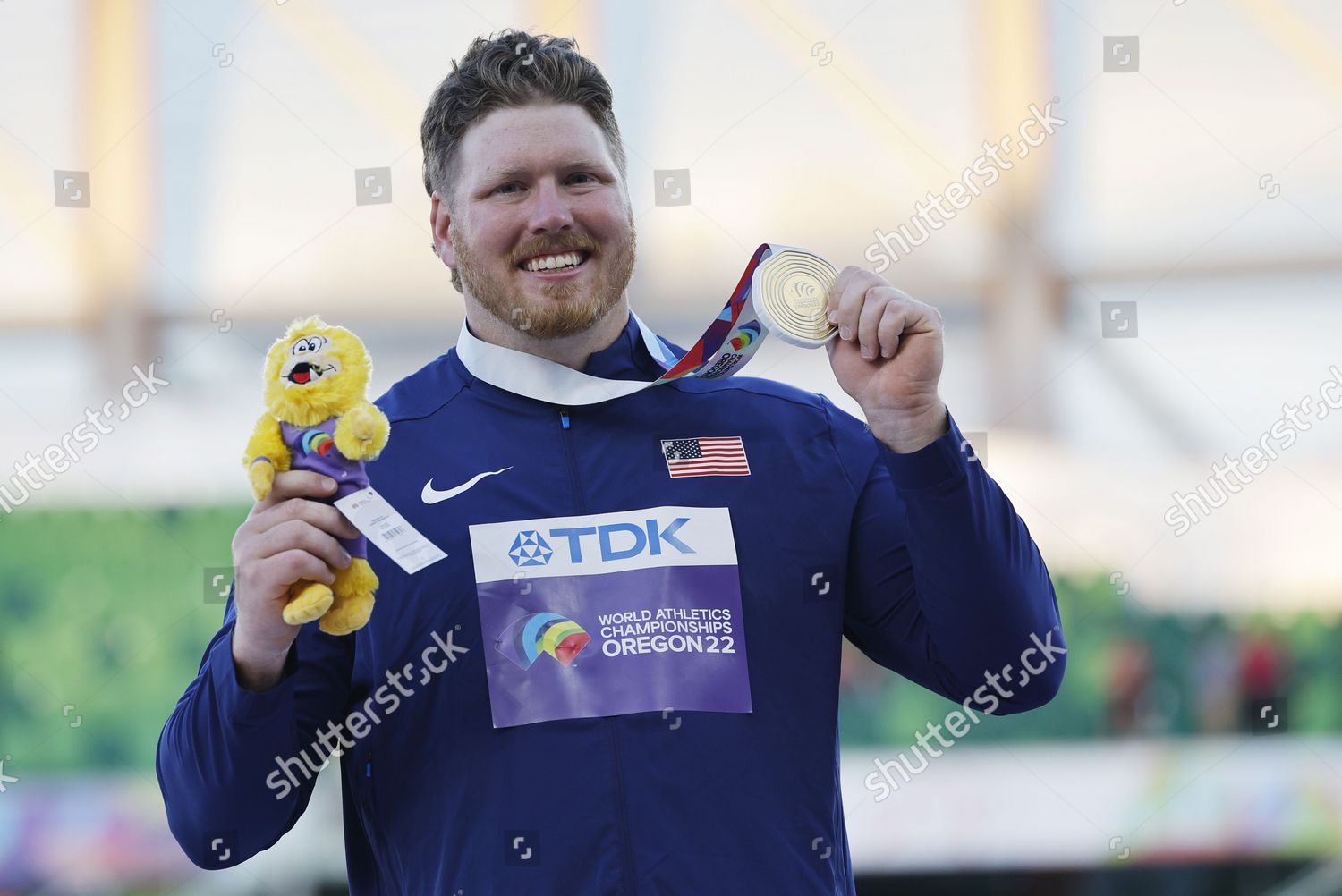 Gold Medalist Ryan Crouser Us During Editorial Stock Photo - Stock ...