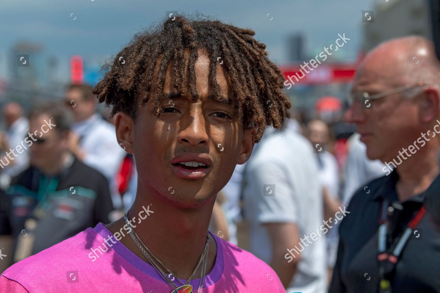 New York, USA. 17th July, 2022. Actor Jaden Smith seen walking the