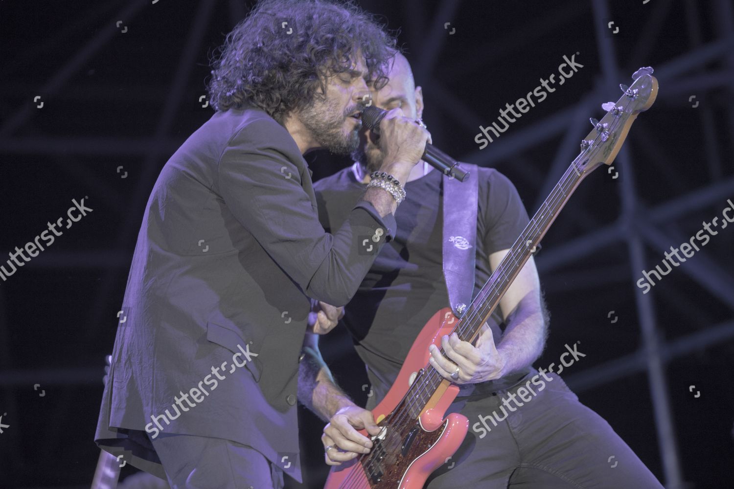 Singer Francesco Renga Has Started His Editorial Stock Photo - Stock ...