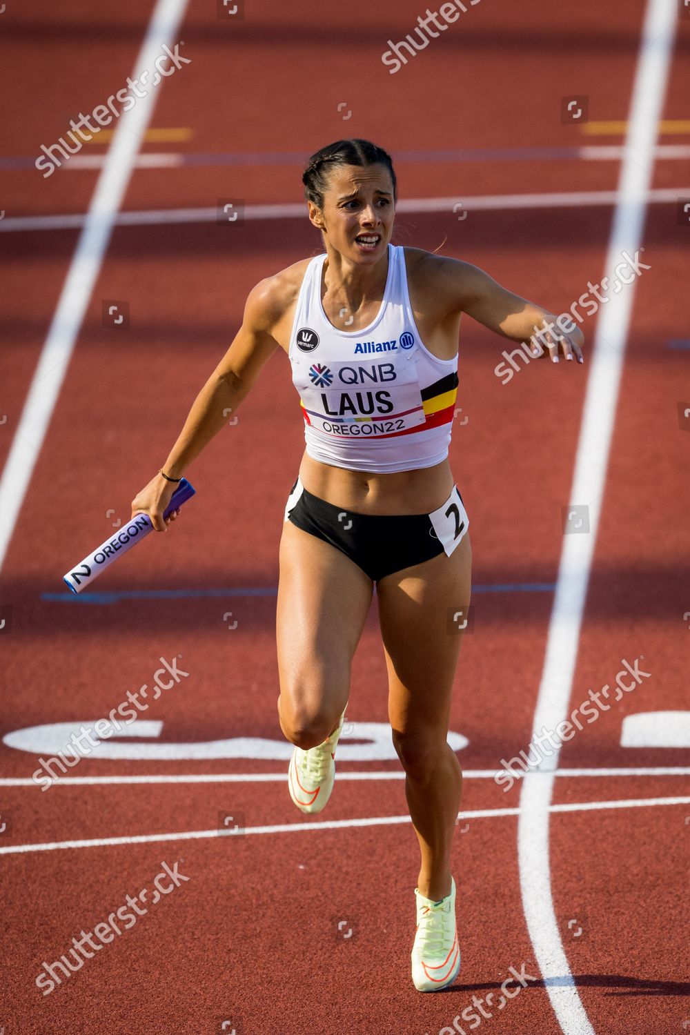 Belgian Camille Laus Pictured Action During Editorial Stock Photo
