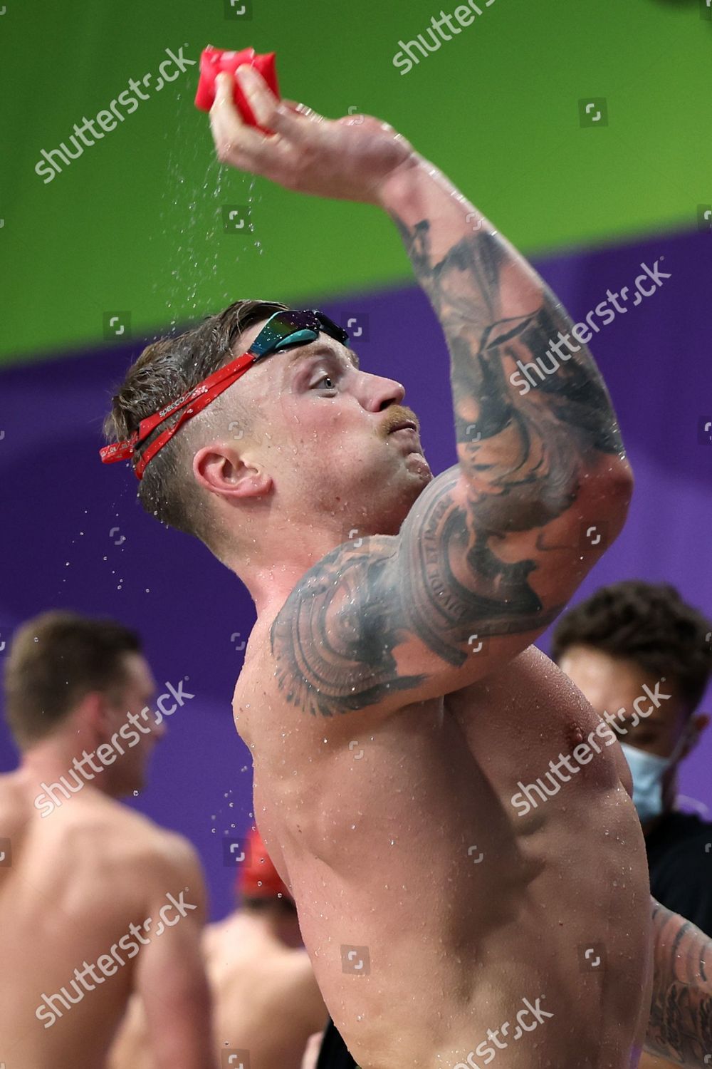 Adam Peaty Celebrates Winning Gold Mens Editorial Stock Photo Stock