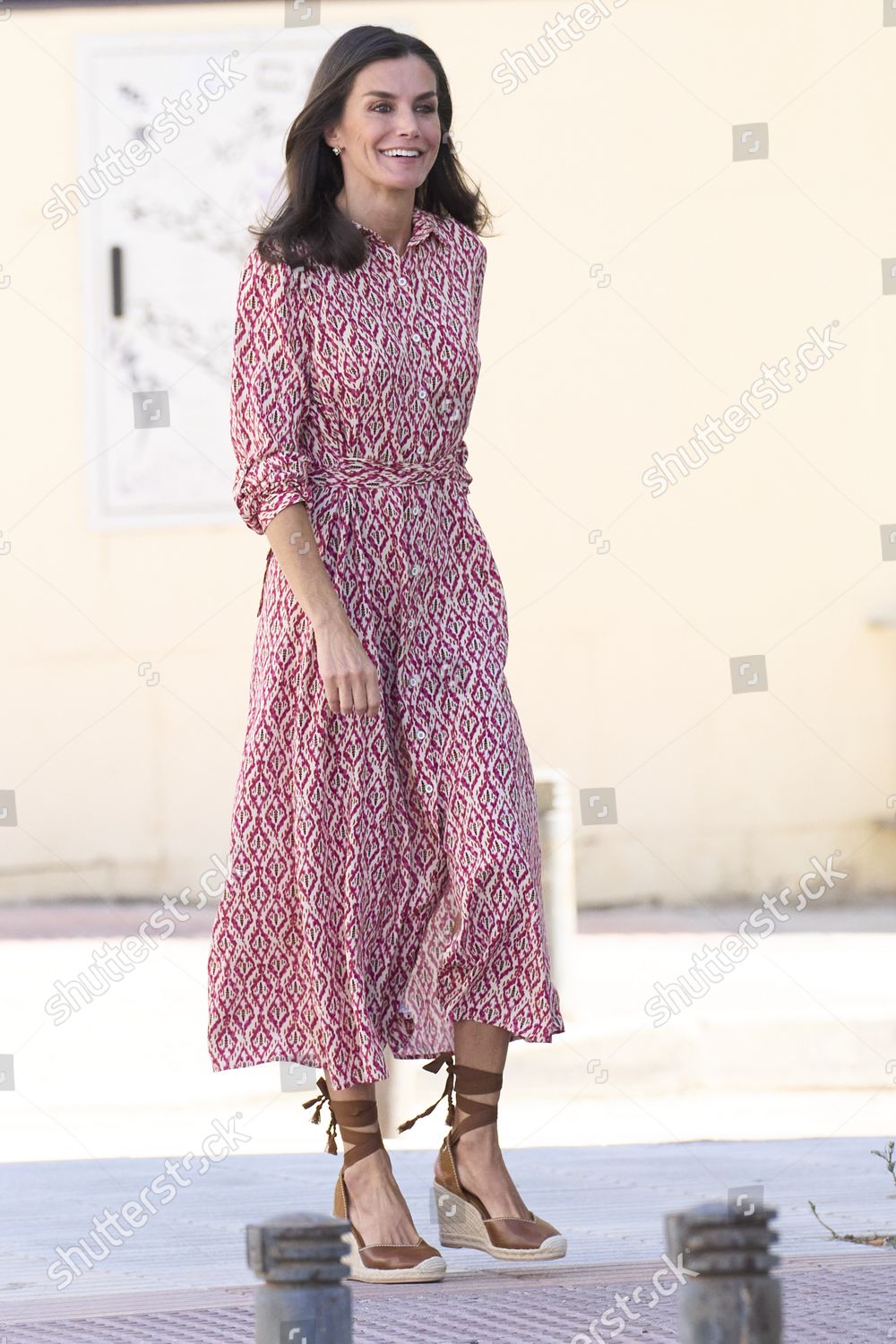 Queen Letizia Spain Attends Working Meeting Editorial Stock Photo