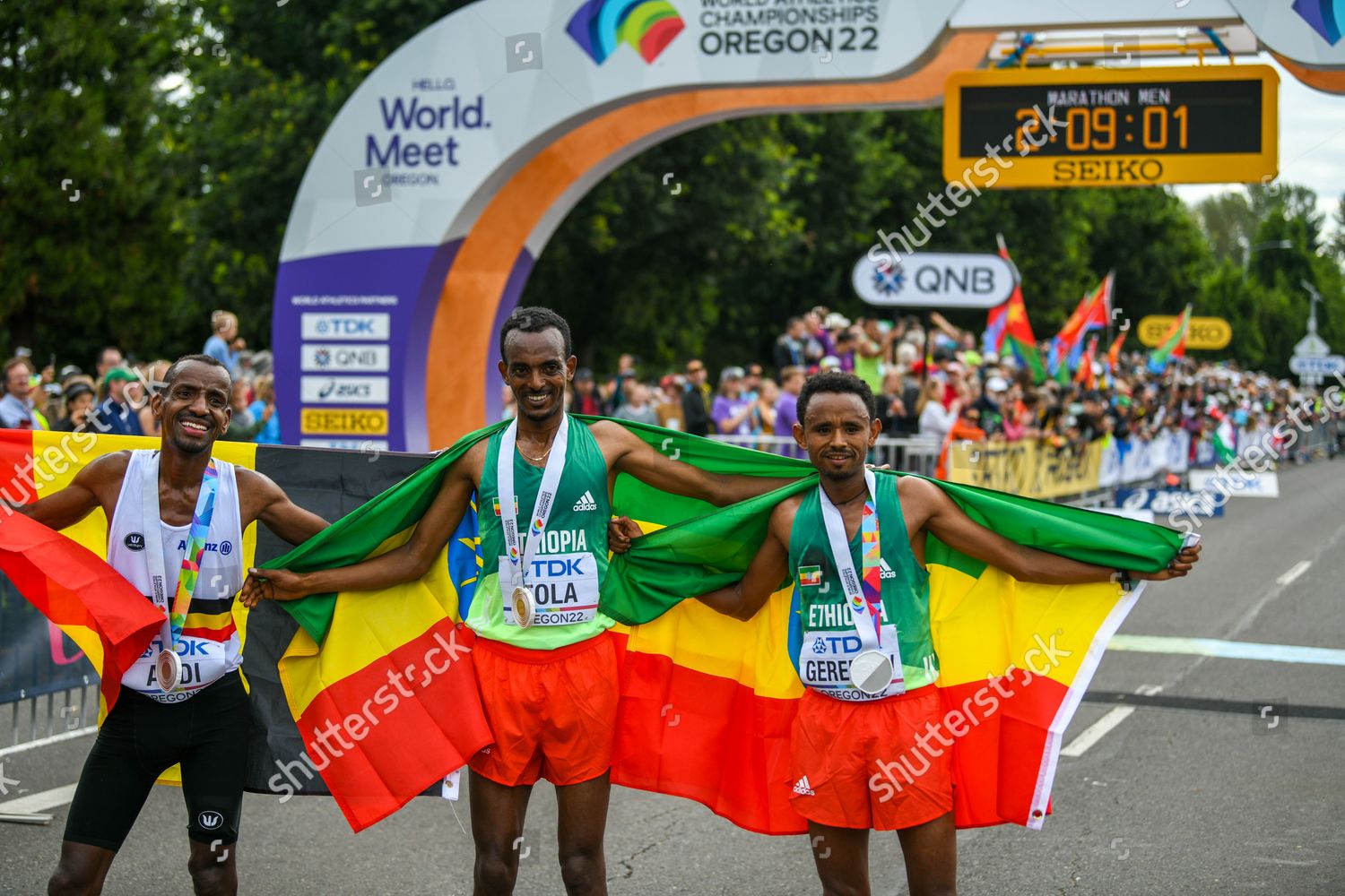 Tamirat Tola Ethiopia Gold Medallist Marathon Editorial Stock Photo