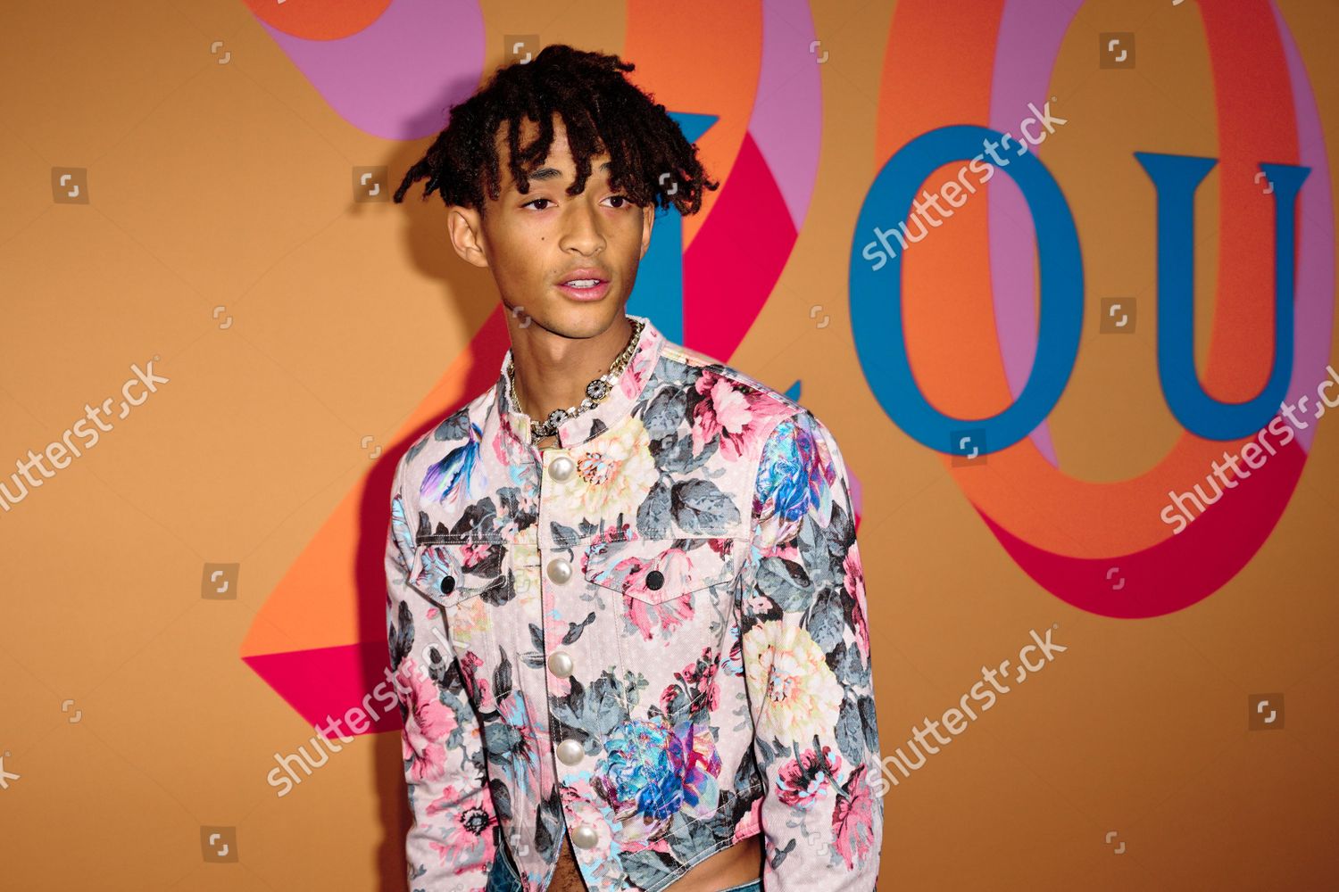 Jaden Smith arrives at Louis Vuitton's 200 Trunks, 200 Visionaries