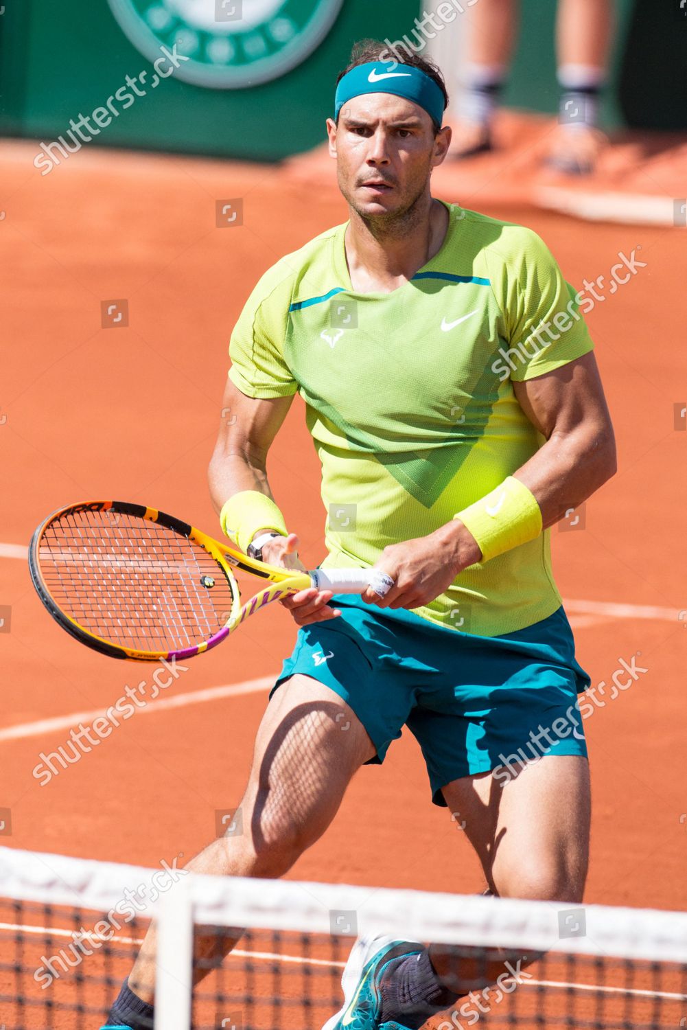 Rafael Nadal Playing During French Open Editorial Stock Photo Stock