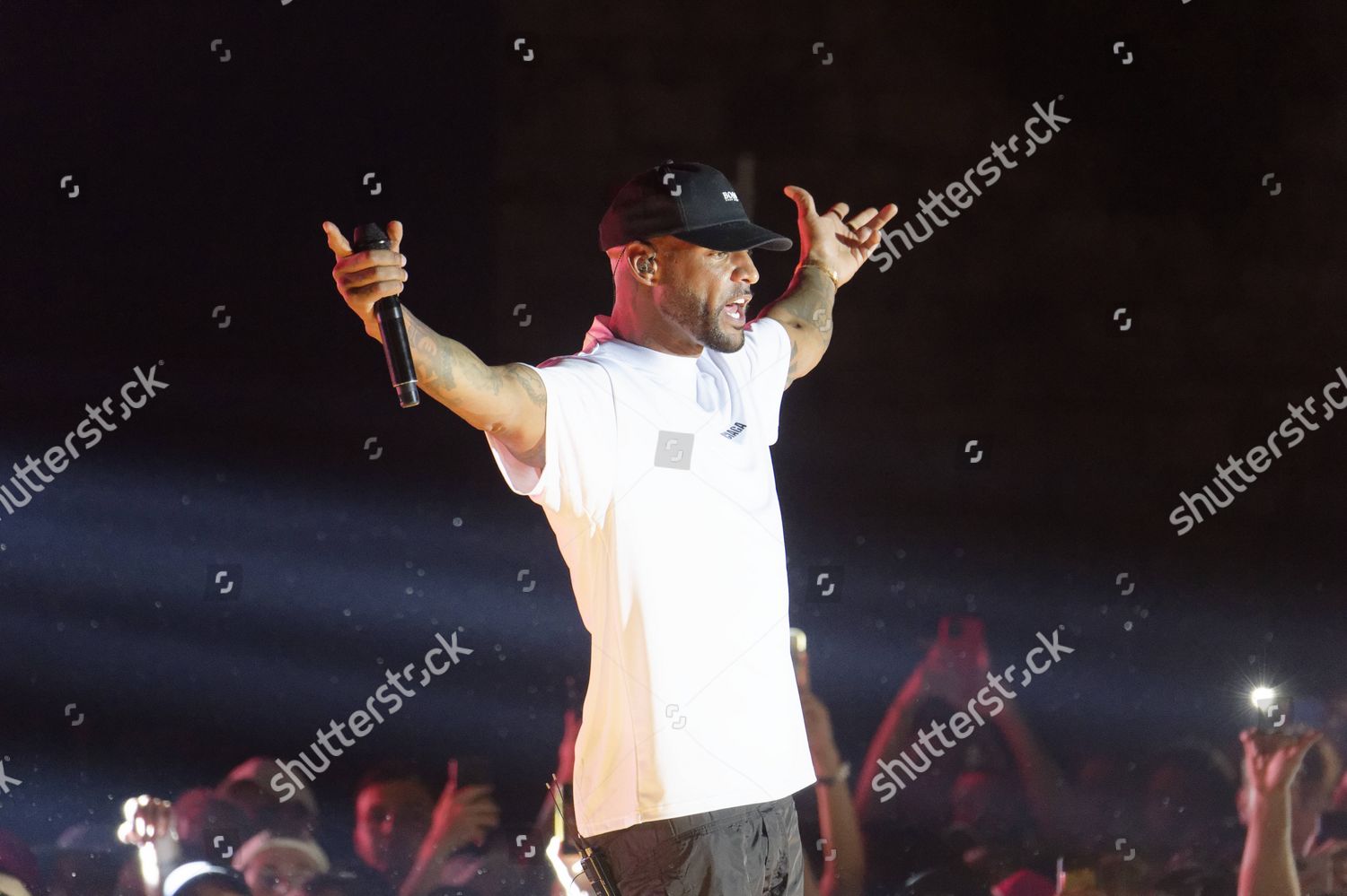 Rapper Booba Concert Francofolies La Rochelle Editorial Stock Photo ...