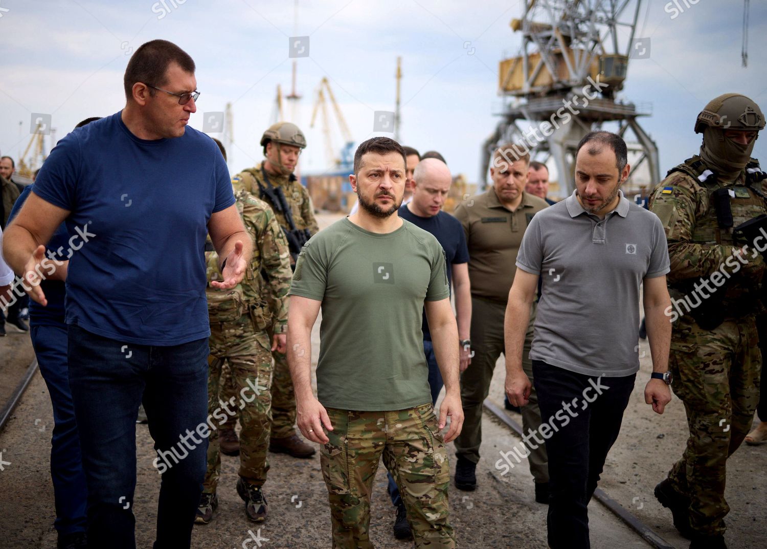 President Volodymyr Zelensky Posing Picture Western Editorial Stock ...