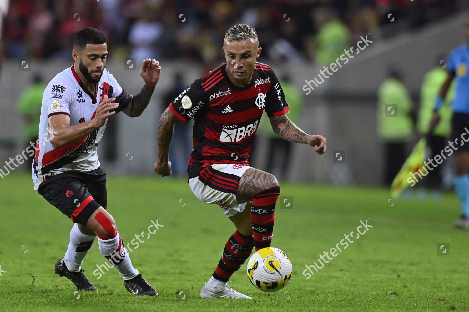 Everton Cebolinha Flamengo Competes Ball Wellington Editorial Stock ...