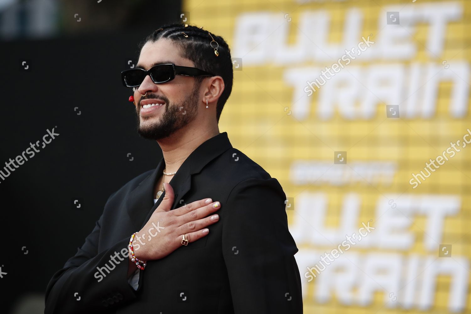 Puerto Rican Rapper Bad Bunny Arrives Editorial Stock Photo