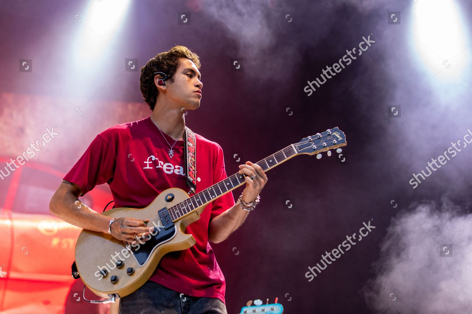 Dominic Fike During Lollapalooza Music Festival Editorial Stock Photo