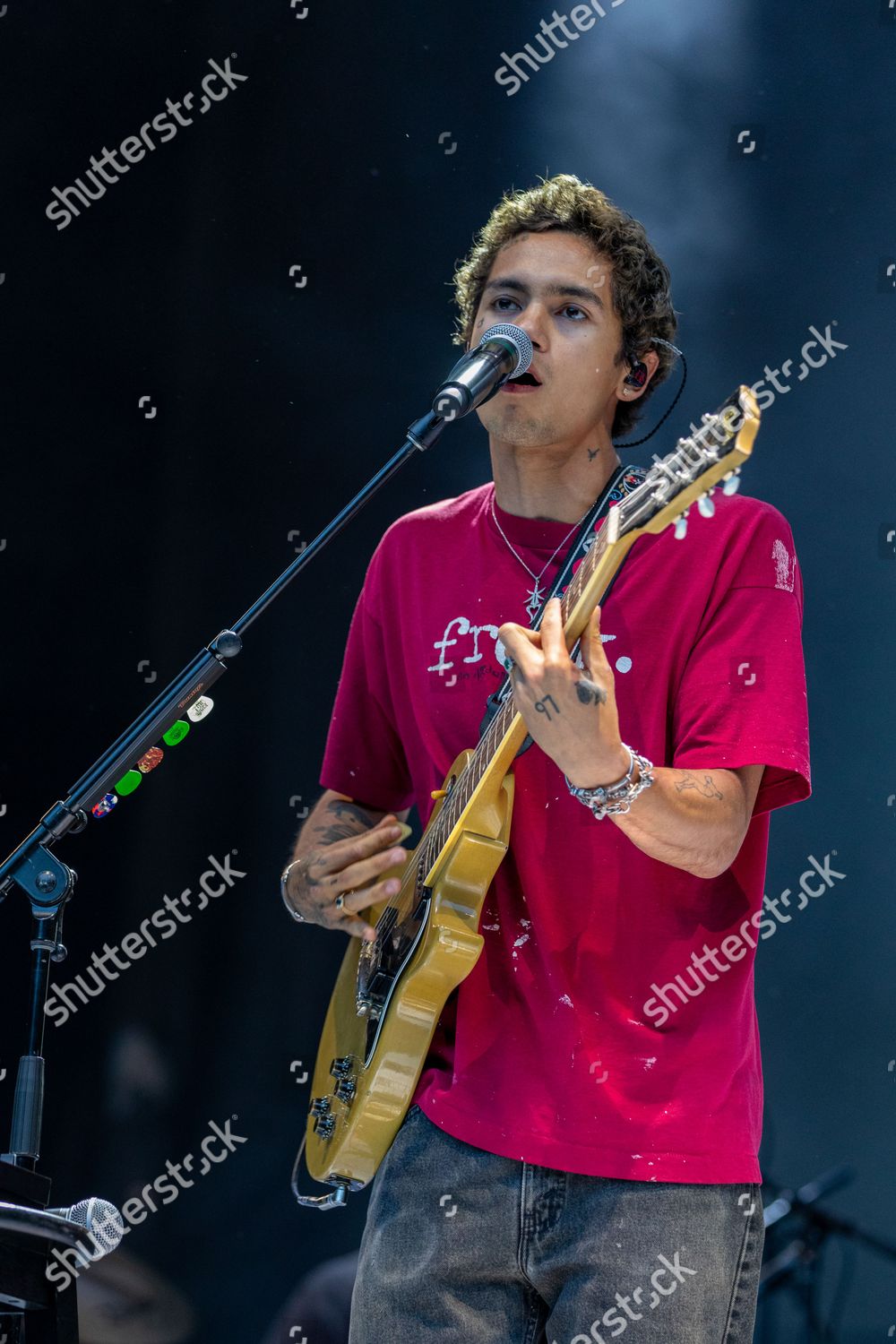 Dominic Fike During Lollapalooza Music Festival Editorial Stock Photo