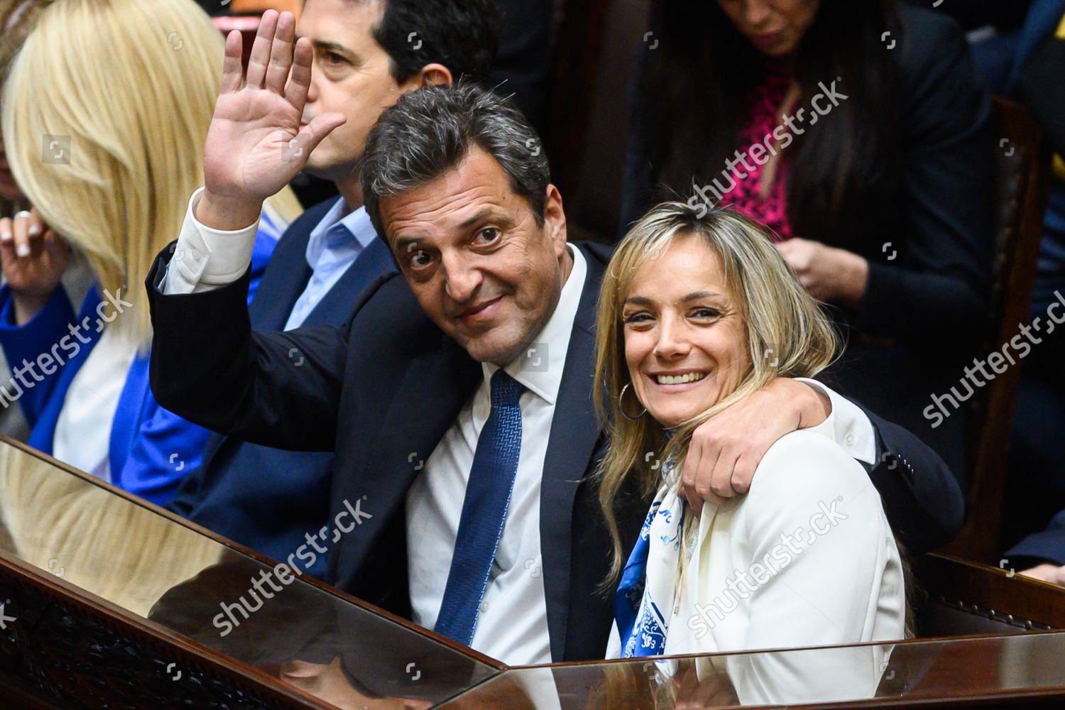 Sergio Massa Together His Wife Malena Editorial Stock Photo Stock