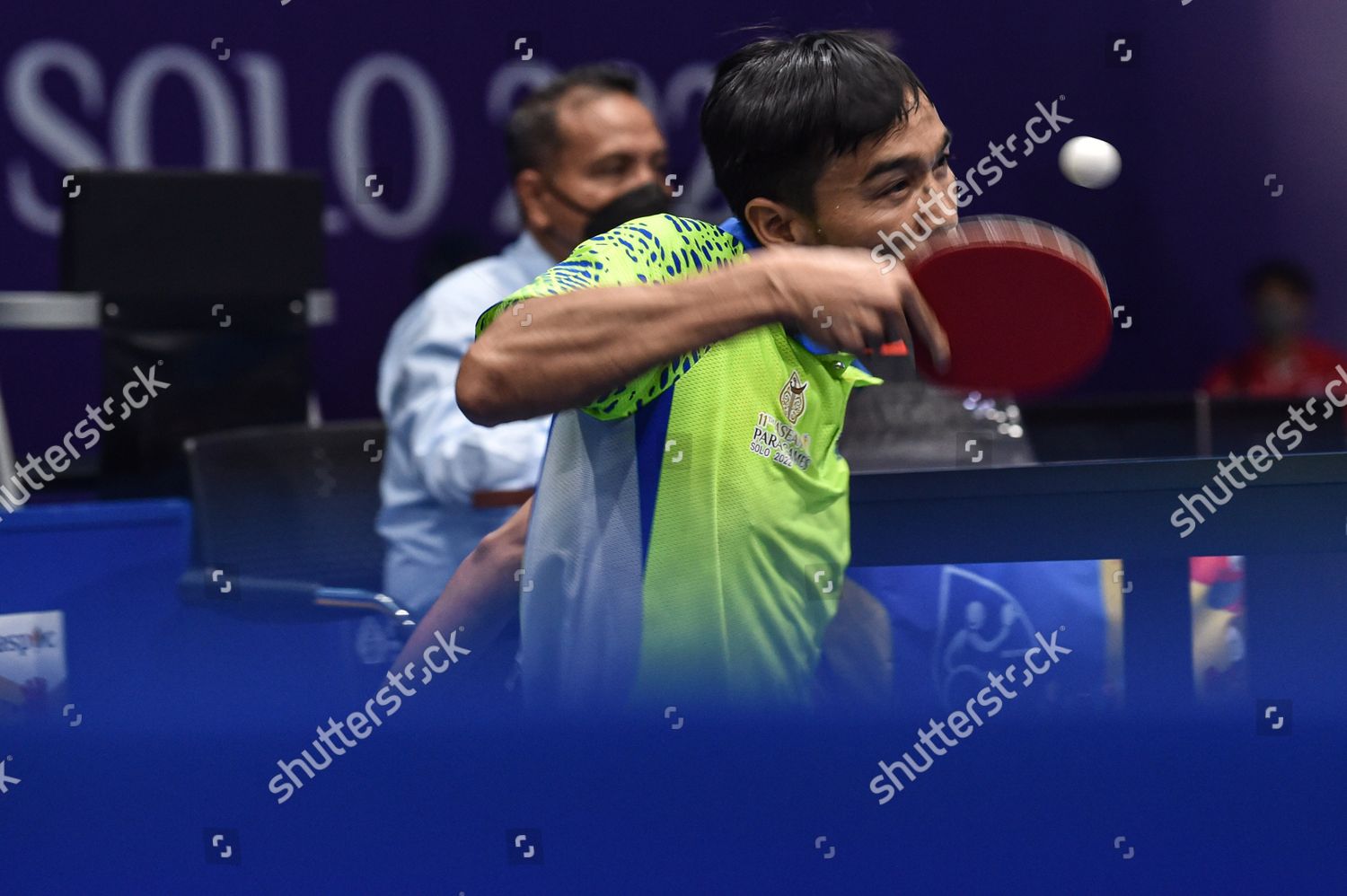 Ajang Zainal Abidin Indonesia Competes During Editorial Stock Photo