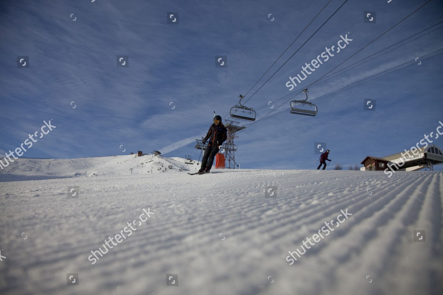Skier On Ski Slope France On Editorial Stock Photo Stock Image