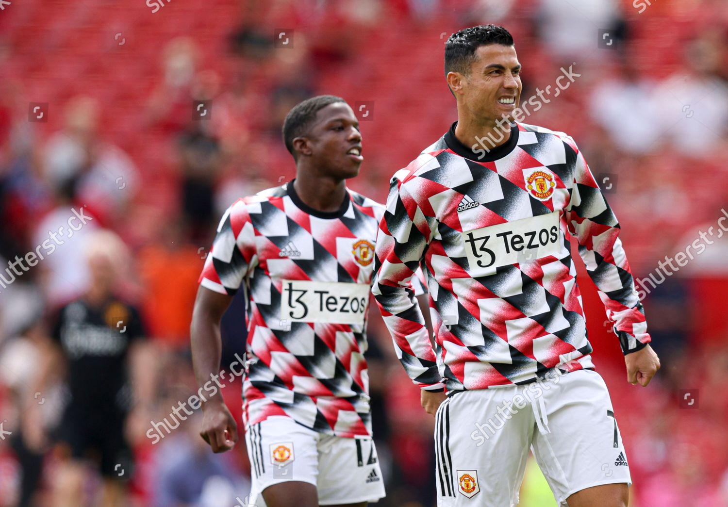 Cristiano Ronaldo Manchester United Warms On Editorial Stock Photo - Stock  Image